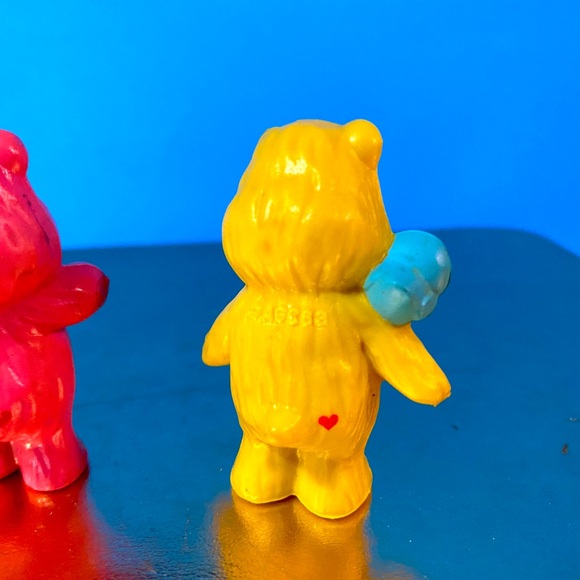 CARE BEARS VTG 80’s COLLECTION OF 3 FUNSHINE BEAR WISH BEAR & LOVE-A-LOT BEAR - Picture 13 of 14